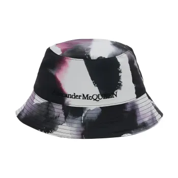 Alexander McQueen Graffiti Printed Bucket Hat