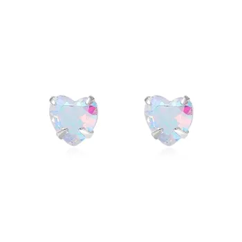 SHEEHHYY S999 Fine Silver Stud Earrings Women's