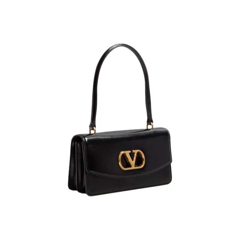 Valentino Cow Leather Handbag Women's Black-1