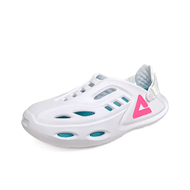 PEAK Pole Hole Shoes Clogs Men's White Red-2