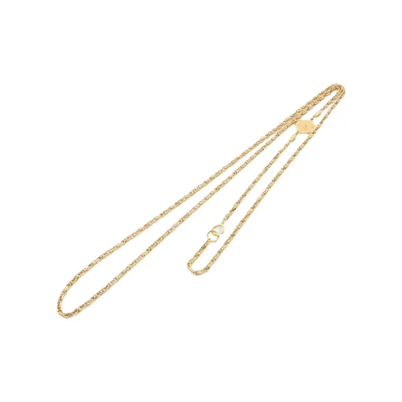 CHANEL 1986 1988 Logo charm Necklace-1