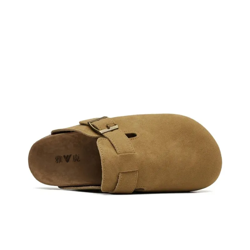 Yalu Rubber Sole Abrasion Resistant Closed Toe Slippers Unisex-11