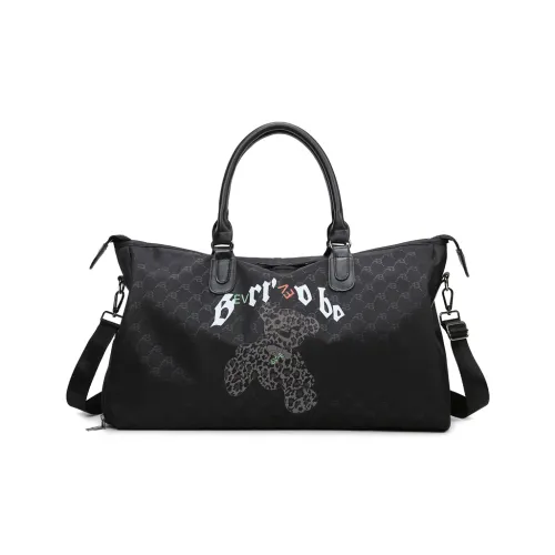 Land Gulls Oxford Wet/Dry Separation, Independent Shoe Compartment Gym Bag Large Size Unisex Bear/Rabbit/Letter