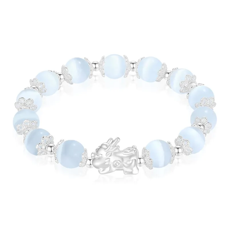 Cuz Strange Intention Glass Cat Eye Bracelets Unisex-1