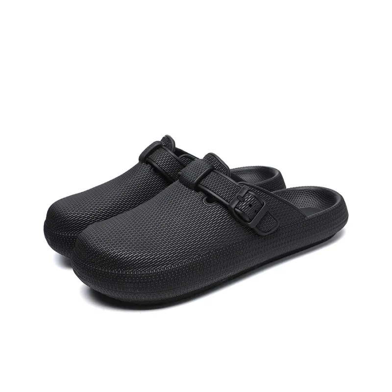 Gaius Durant Quiet Slip Resistant Closed Toe Slippers Unisex Black-1