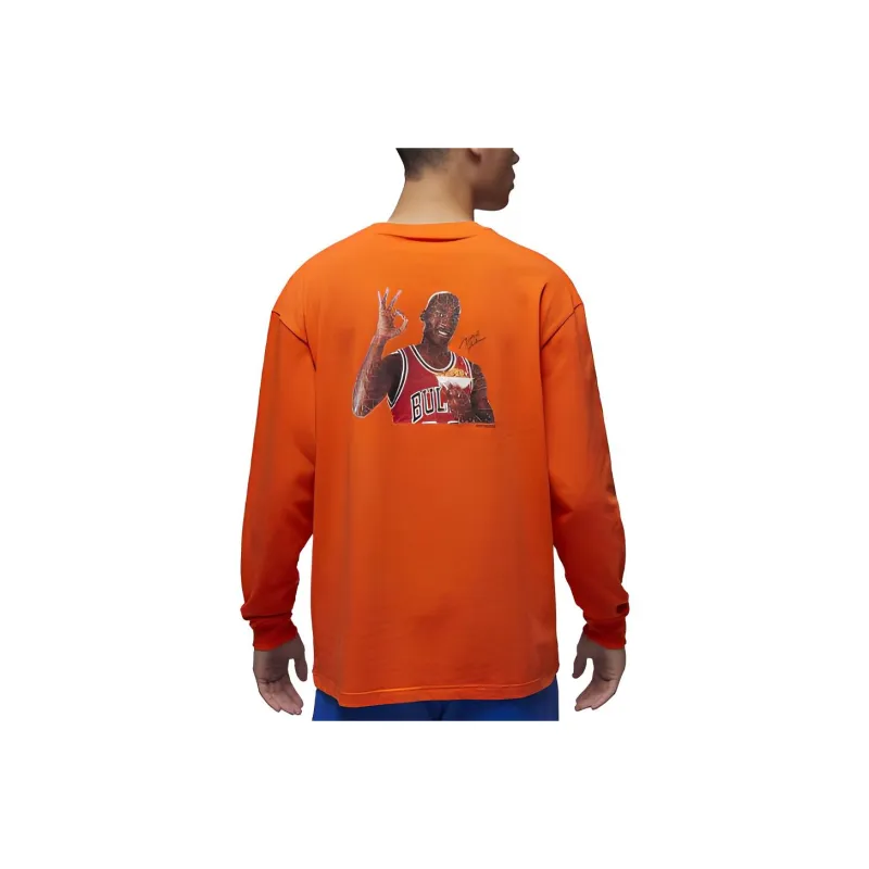 Jordan Flight MVP Sweatshirts Men Orange-1