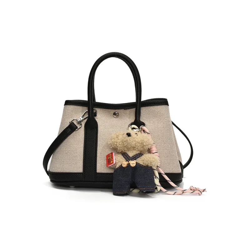 DALO PU Mosaic Canvas Handbag Regular Women's Multicolor-4