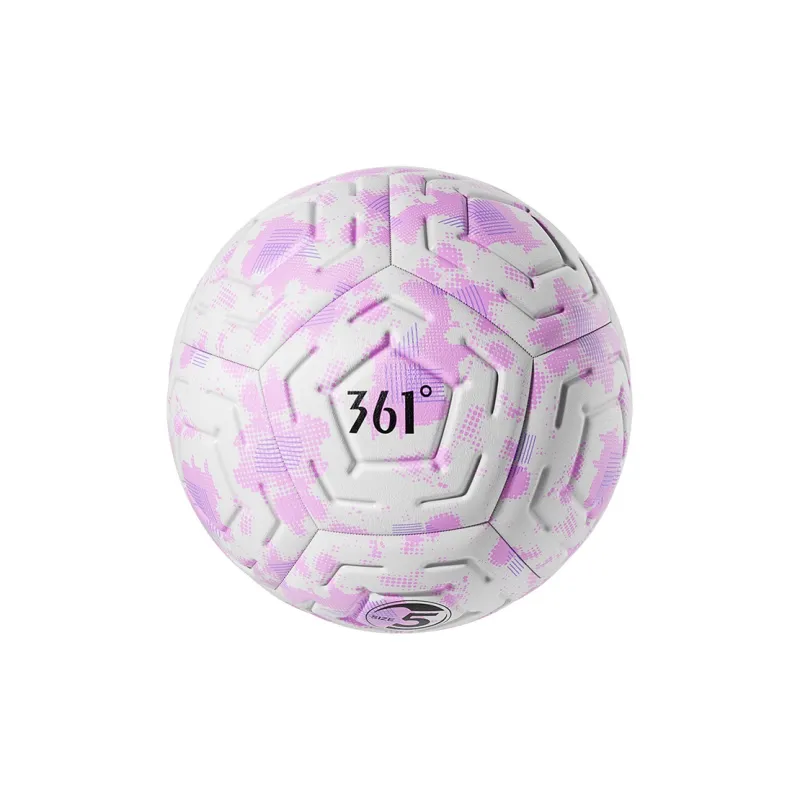 361° Size 4 5 Size Soccer PVC Machine Stitched Soccer Ball Unisex Pink-3