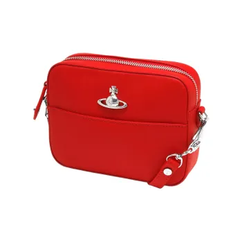 Vivienne Westwood Leather Clutch, Crossbody Bag, Shoulder Bag Women's Red