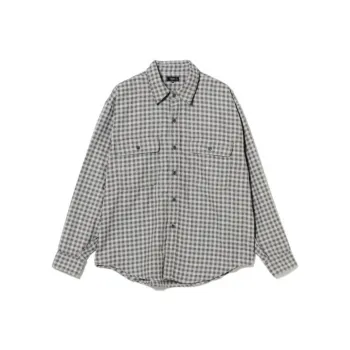 Beams Shirts Men Charcoal