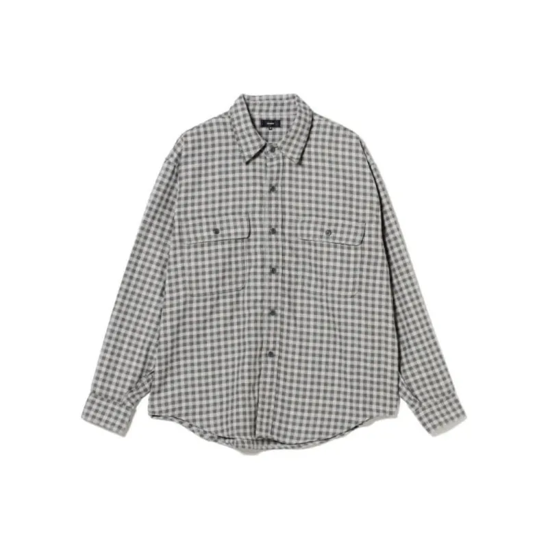 Beams Shirts Men Charcoal-0