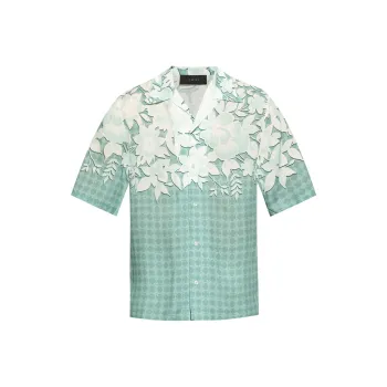 AMIRI Short Sleeved Floral Printed Shirt