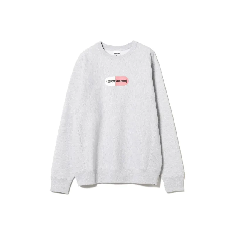 Beams T Tokyovitamin Sweatshirt Men's Gray-0