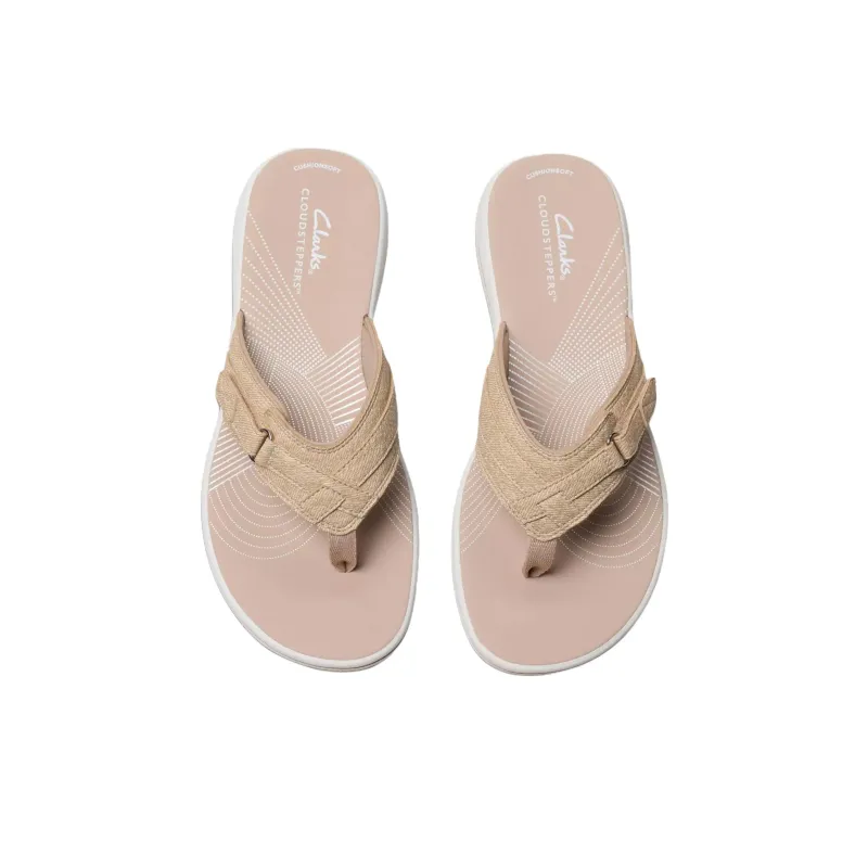 Clarks Quiet Abrasion Resistant Flip Flops Women's Sand-3
