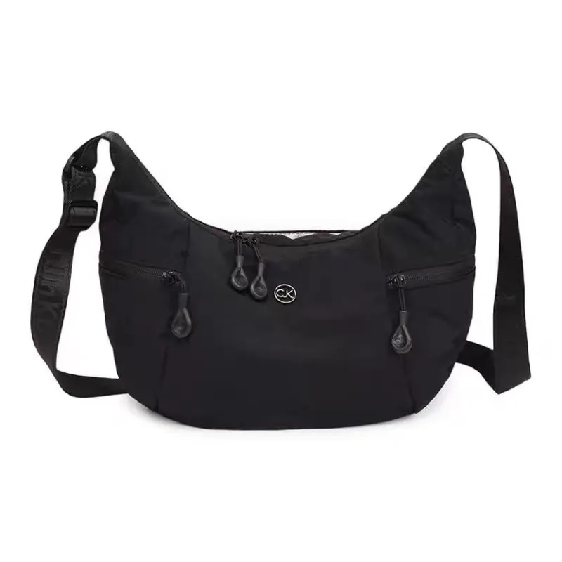 Boniu Waterproof Fabric Shoulder Bag Unisex Black/Ecru/Yellow-0