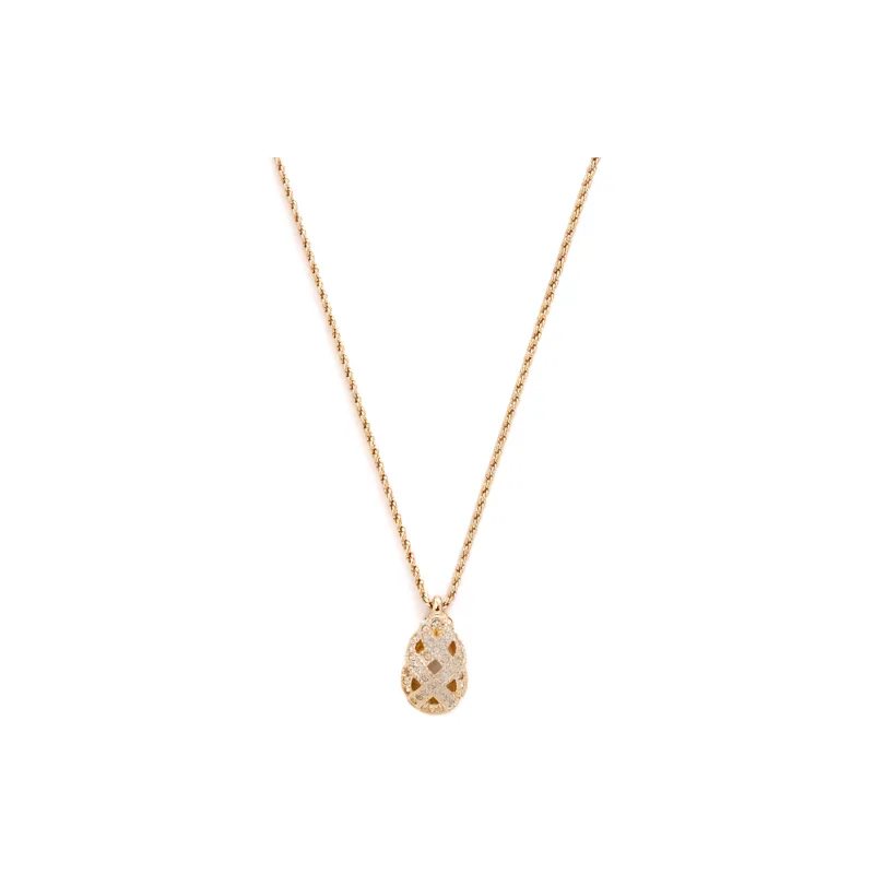 DIOR Rhinestone embellished Pendant Necklace-0
