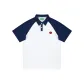 White with Blue Sleeves