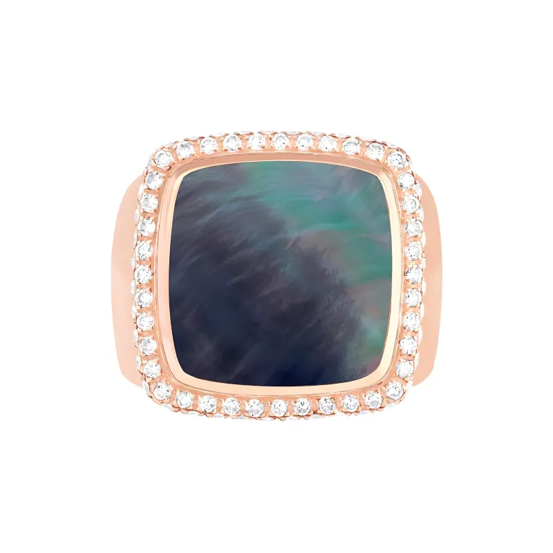 FRED 18K Rose Gold Rings Men's Gray-1