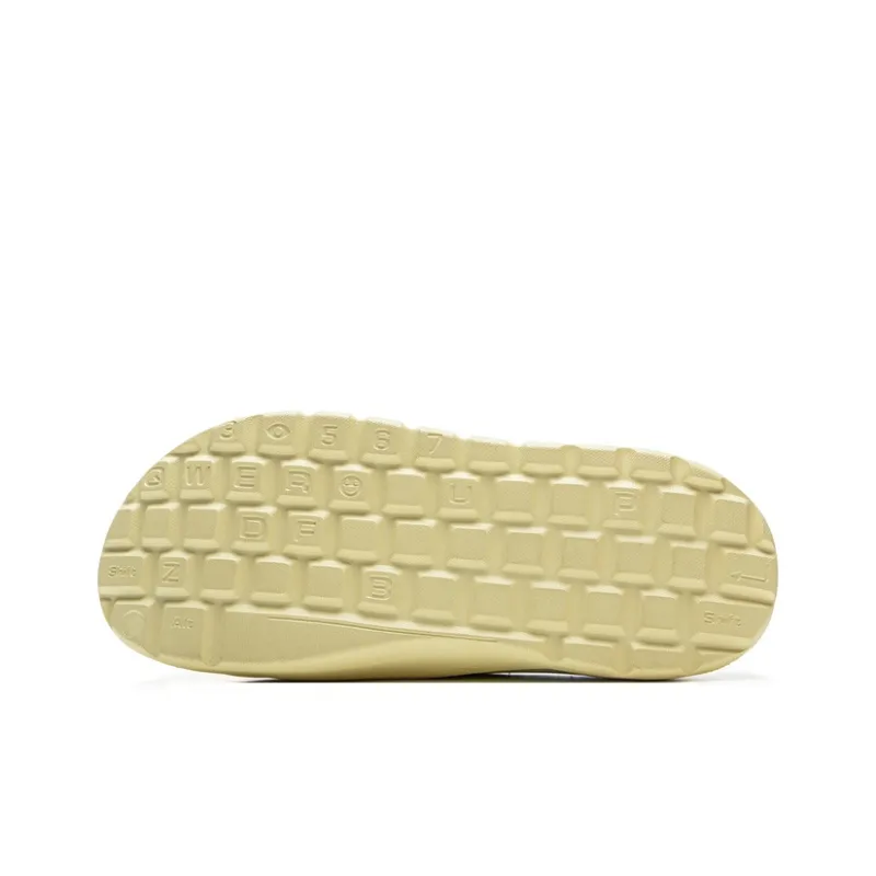 YINGXIONGLIANMENGYONGCHIPAIDUI x LiNing Soft Clap Slip Resistant Abrasion Resistant Slide Slippers Unisex Yellow Purple-4