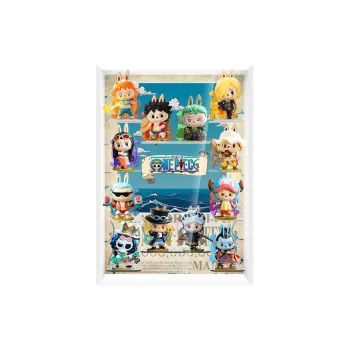 LIGHT YOUR BRICKS Compatibility Pop Mart Labubu One Piece Collection Display Case Model Accessories