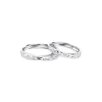 7℃ 999 Fine Silver Sterling Silver Rings Unisex