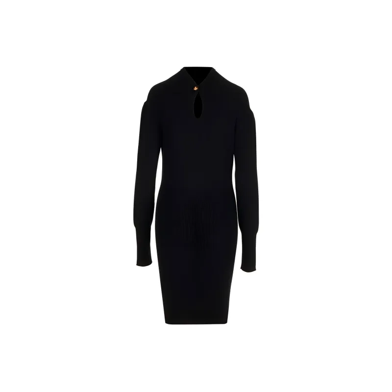 Vivienne Westwood Logo Embroidered Ribbed Dress-1