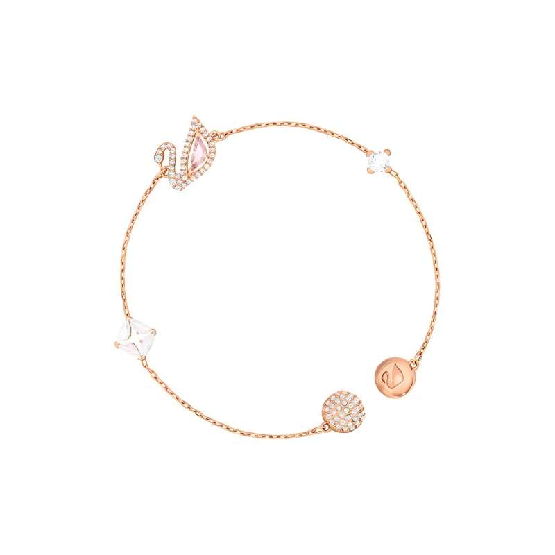 Swarovski Women's Dazzling Swan Bracelet Gold-3