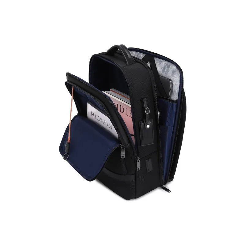 Jeep Composite Fabric Laptop Backpack Men's Black-4