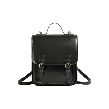 Juju Jimmy PU Leather Backpack Regular Women's Black/Brown