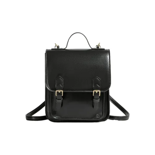 Juju Jimmy PU Leather Backpack Regular Women's Black/Brown