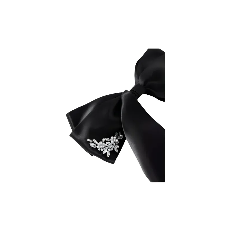 SIMONE ROCHA Floral-embellished Satin Hair Bow-1