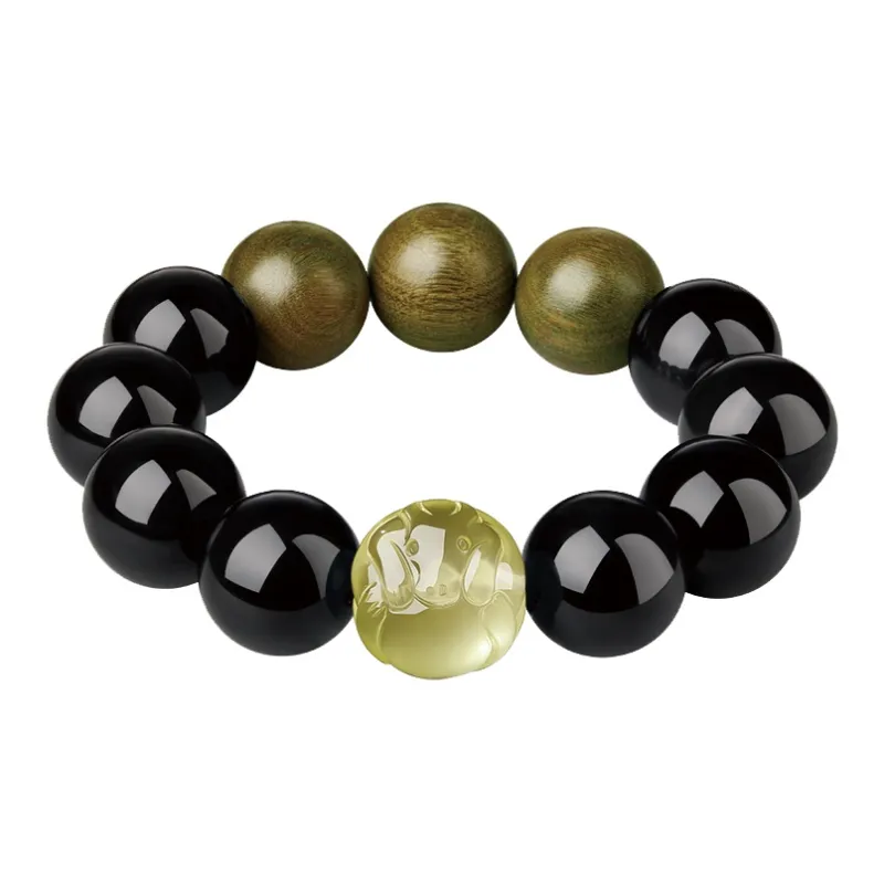 Yi Mingju Obsidian Bracelets Men's-7