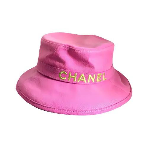 CHANEL Bucket Hats Women's Pink