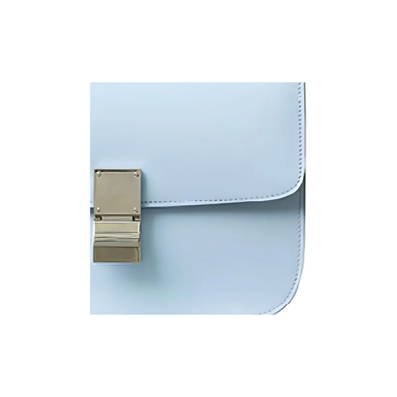 CELINE Classic Bo Cow Leather Tofu Bag Block Shoulder Bag Crossbody Bag Medium Size Women's Light Blue-1