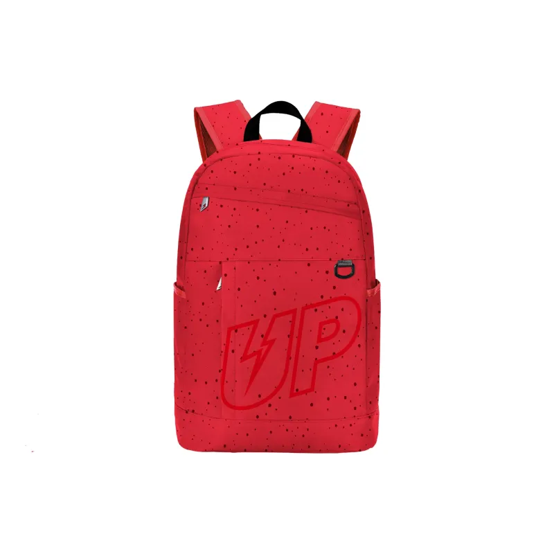 TURN UP Polyester Backpack Unisex Red-0