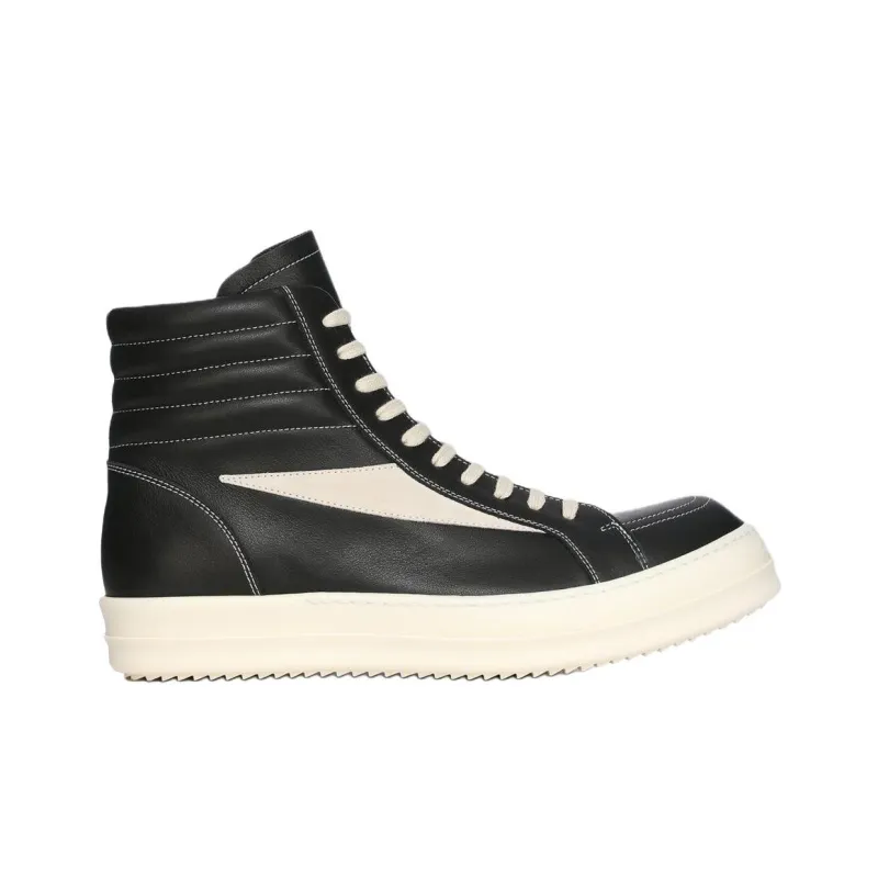 RICK OWENS/RO Hollywood High Top Skateboard Shoes Men's Black-1