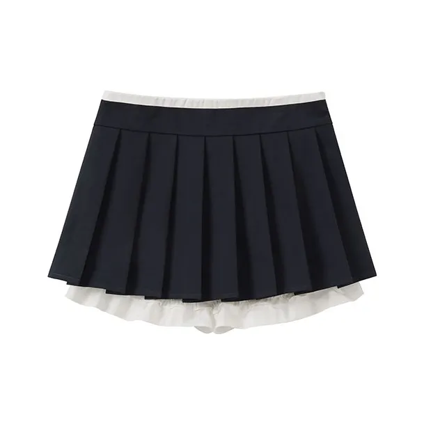 Kirsh Casual Short Skirts Women's Navy Blue-1