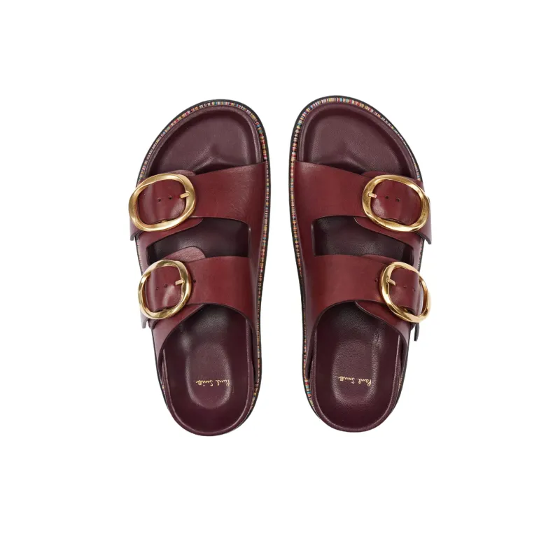 Paul Smith Slide Slippers Women's Dark Red-4