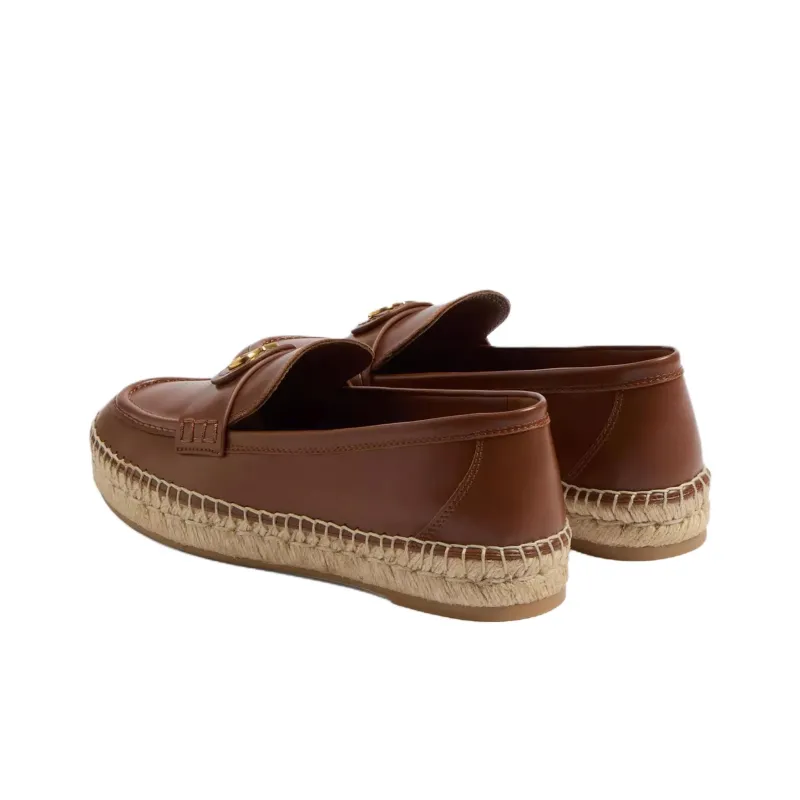 Valentino VLogo Signature Espadrilles Women's Dark Brown-3