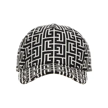 BALMAIN Monogam Jacquard Wool Cap