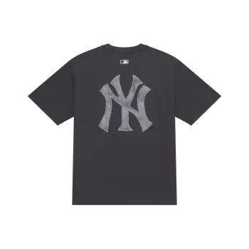 MLB MONOGRAM Collection New York Yankees SS25 T Shirt Unisex Charcoal Gray