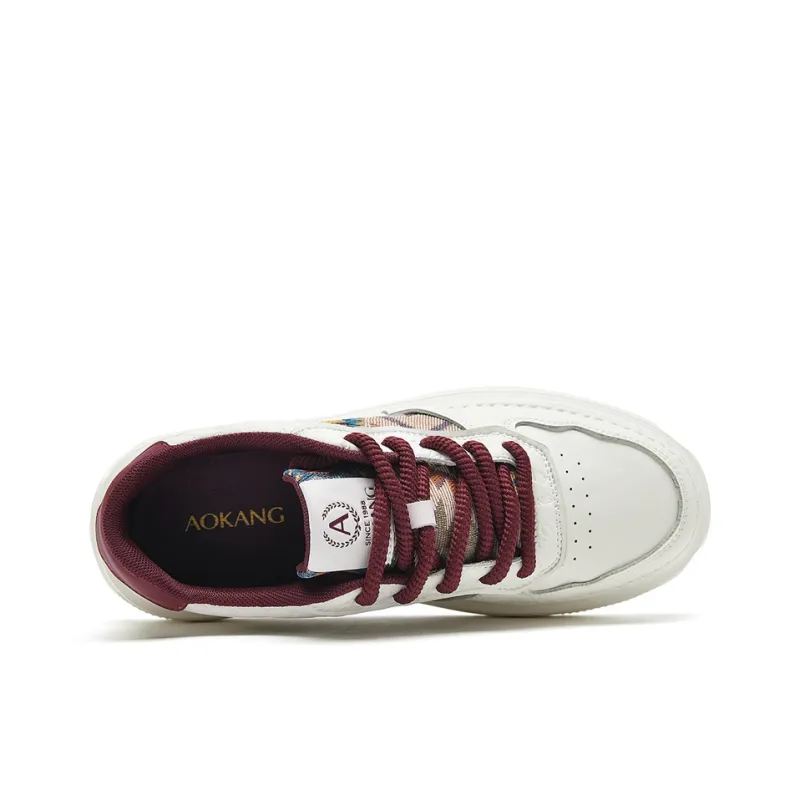 AOKANG Air Force One Series Cushioning Slip Resistant Low Top Skateboard Shoes Men's-24