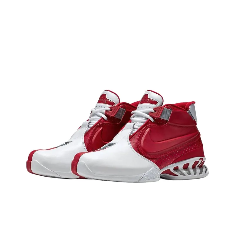Nike Air Zoom Vick 2 Anti Slip Wear Resistant Soccer Shoes Unisex White Red-1
