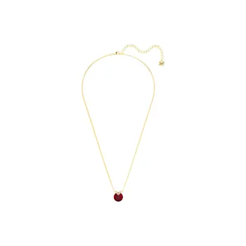 Swarovski Bella Gold Plated Necklaces Unisex Red