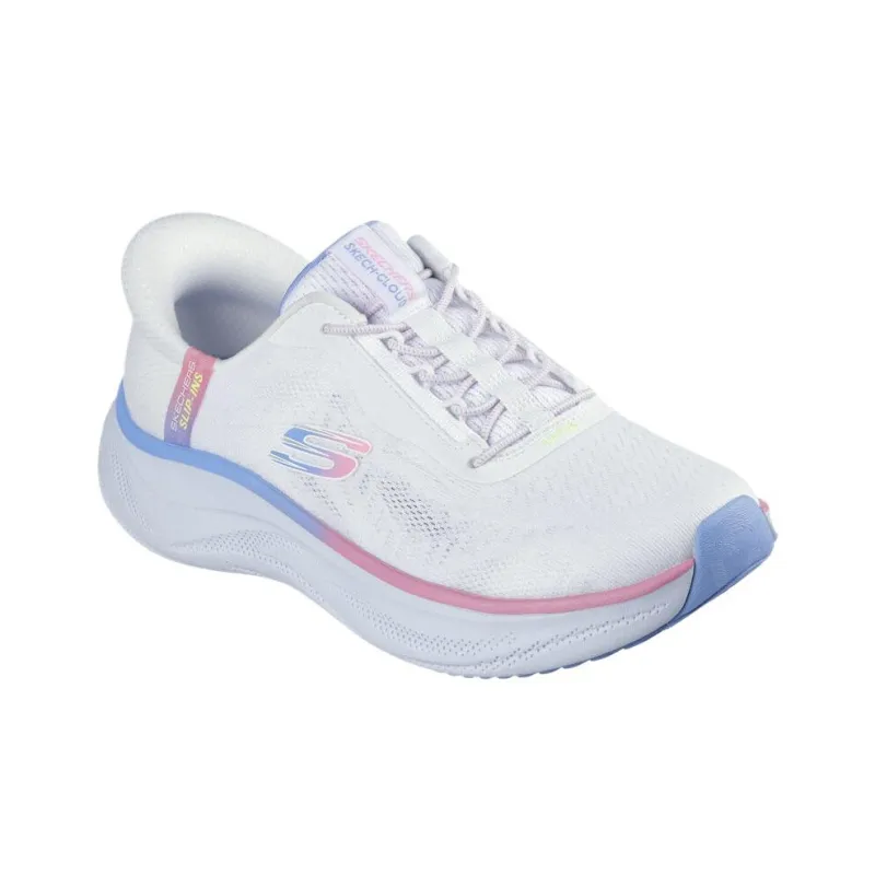 Skechers Skech Cloud Low Top Running Shoes Women's White-2