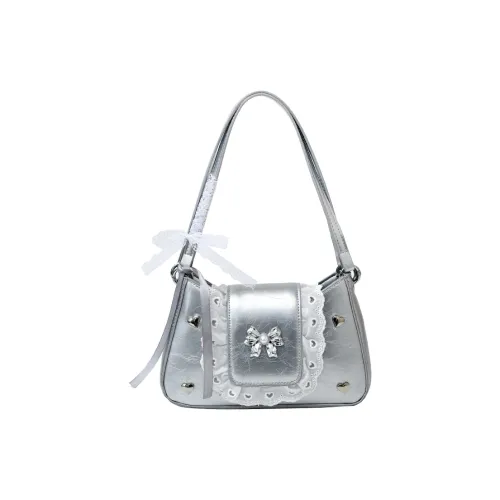Bueno PU Crossbody Bag, Shoulder Bag Women's Silver/Black/Pink/Ecru