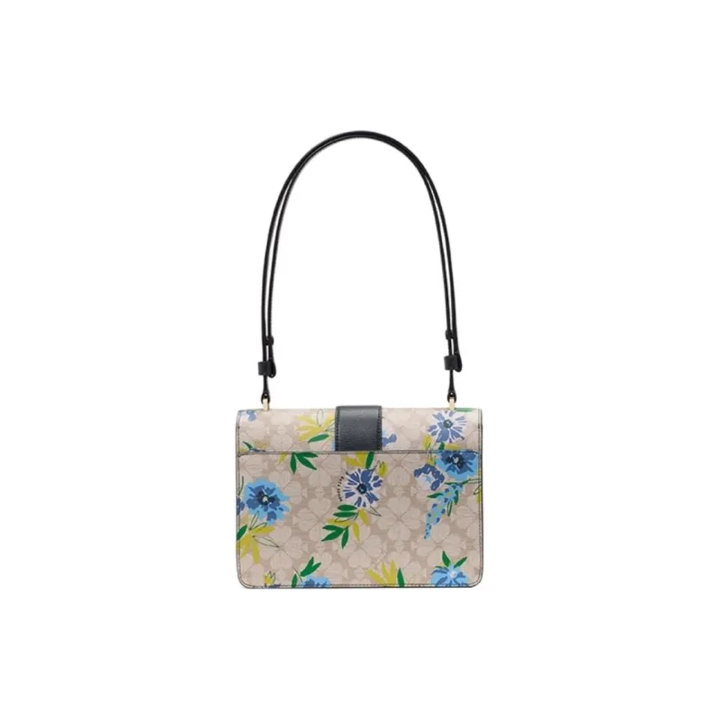Kate Spade Flower Artificial Leather Shoulder Bag Medium Size Women's Multicolor-2