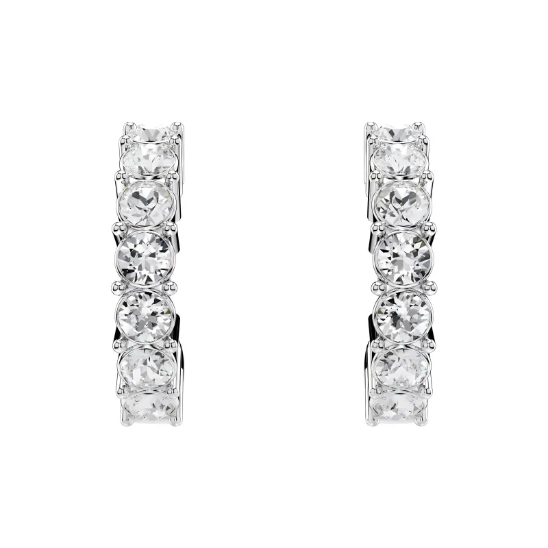 Swarovski Rhodium-Plated Faux Crystal Earrings Women's Silver-1