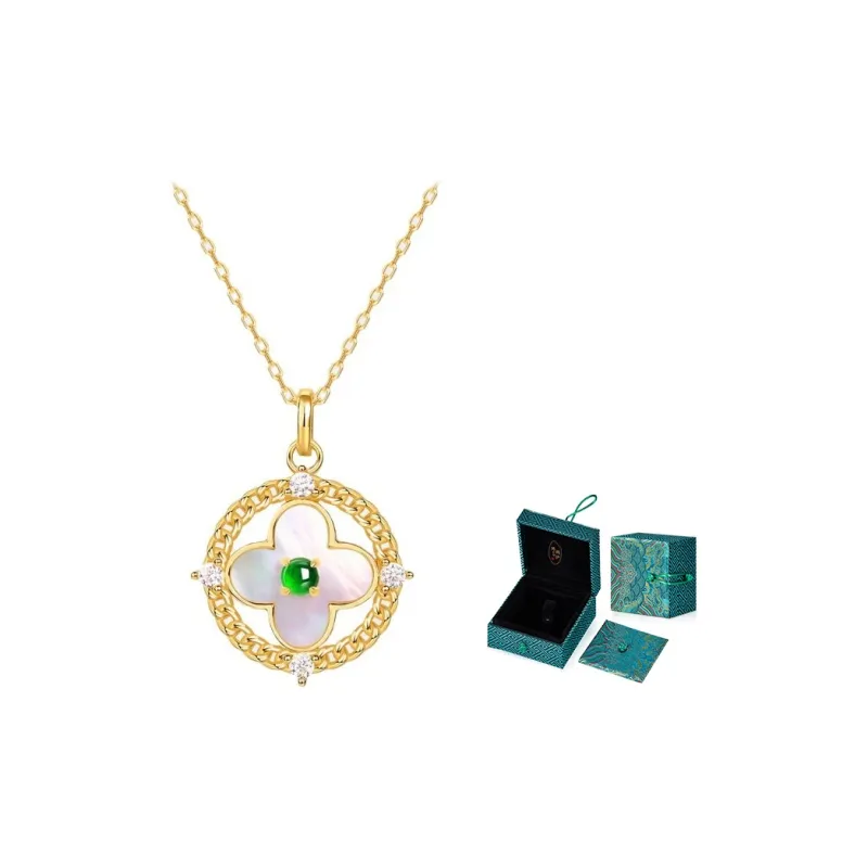 MAMADESHOUHU Ice Glutinous Jadeite Necklaces Women's-5