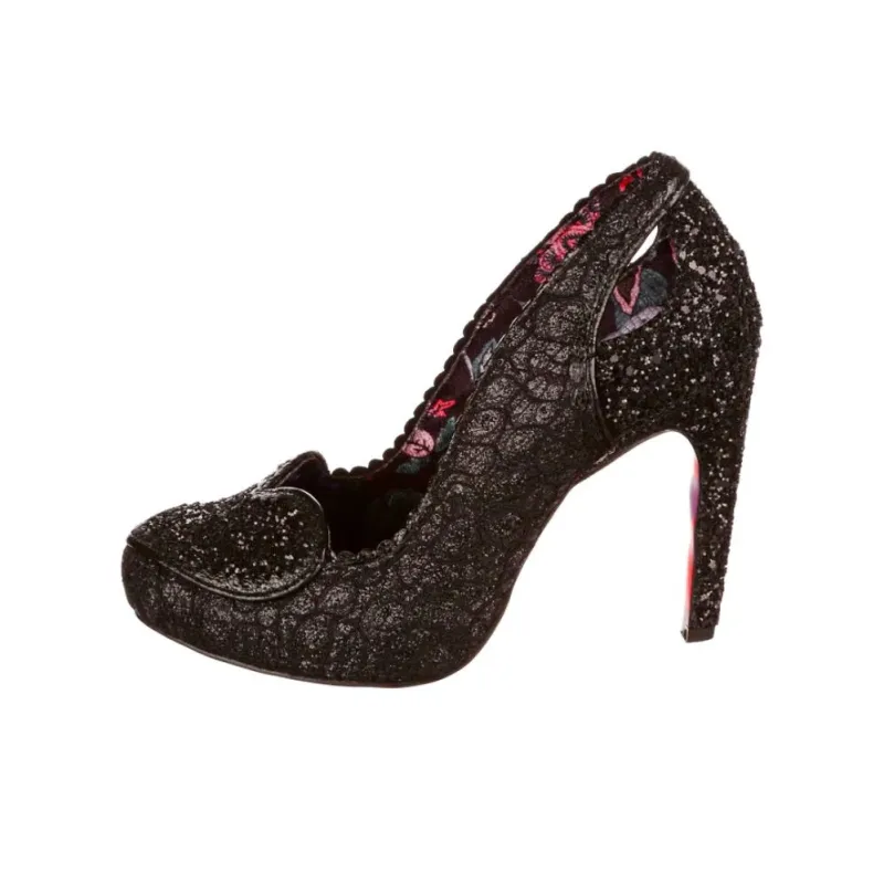 IRREGULAR CHOICE Loren Love Slim Heel High Heels 10.3cm Women's Black-0